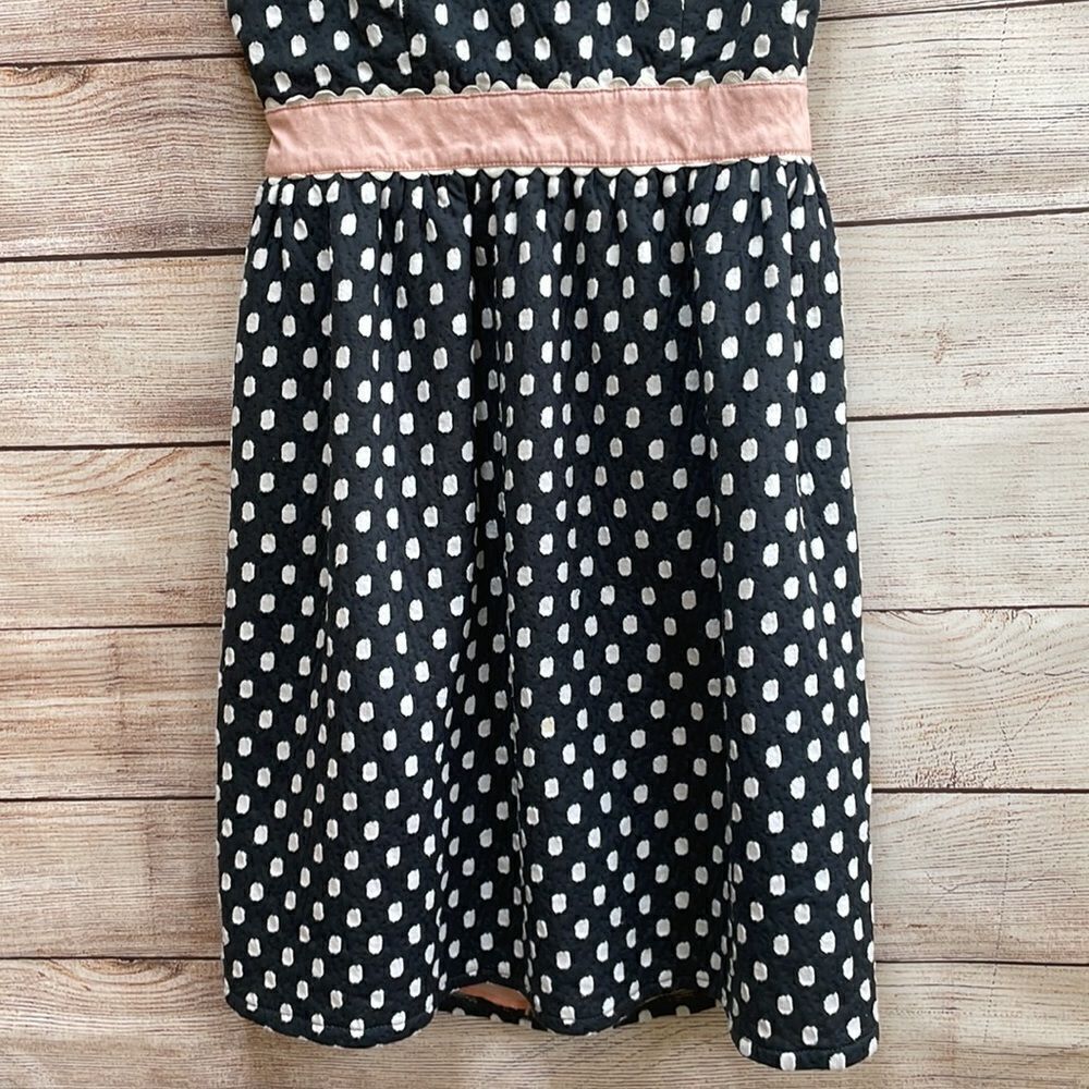 JUDITH MARCH GRAY AND WHITE POLKA DOT DRESS - Picture 3 of 6